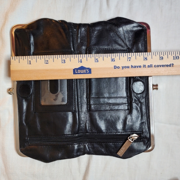 HOBO Black Leather Wallet Clutch - Picture 7 of 12